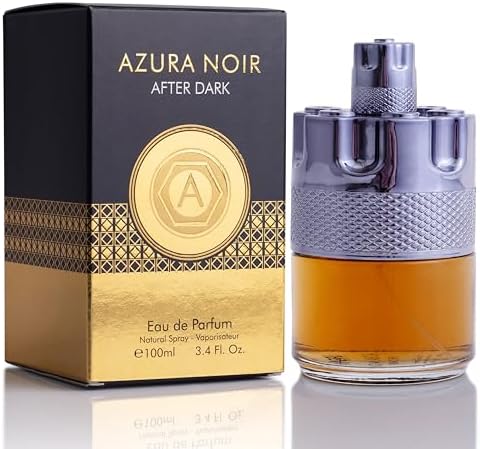 Azura Noir After Dark Eau De Parfum for Men - Woody Spicy Fragrance - Long-Lasting Cologne Choice For Daily Wear - Top Notes of Lemon, Mandarin Orange, Lavender 7 Cinnamon - Elegant 100ml Bottle