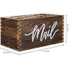 MyGift Mail Holder Storage Organizer Box Whitewashed