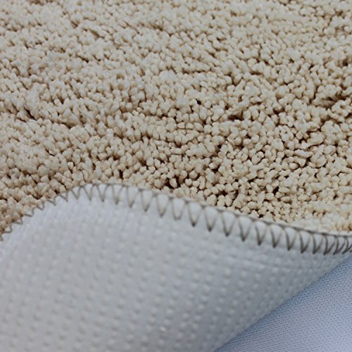 DILUMA Badematte 2-teiliges Set 50 x 80 und 45 x 50 cm Rutschfester Badvorleger Premium Badteppich 1200 g/m² weich… – Bild 6