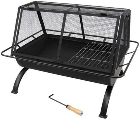 Landmann USA 28305 Northwoods Outdoor Fireplace,Black,Large