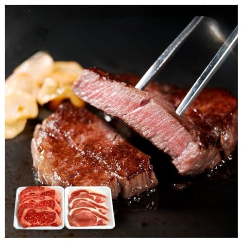 牛肉 豚肉 ステーキ肉 900g (150g × 6枚) セット 詰め合わせ もりおか短角牛 もりおかあじわい林檎ポーク 国産 牛 豚 肉 短角牛 アウトドア キャンプ BBQ キャンプ飯 岩手 岩手県 盛岡市