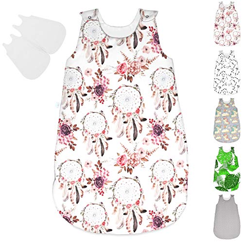Baby Schlafsack ohne Ärmel Kinder Schlafsack Baumwolle Ganzjahres Babyschlafsack Handgemacht aus Zertifizierte Materialien 100% Baumwolle ekmTRADE (42) Cover