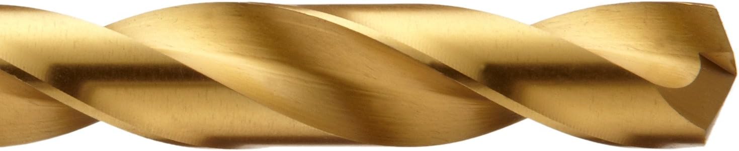 Chicago Latrobe 69870 2550 Series Cobalt Steel Jobber Length Drill Bit Set With Metal Case, TiN Coated, 135 Degree Split Point, Inch, 29-piece, 1/16" - 1/2" in 1/64" increments