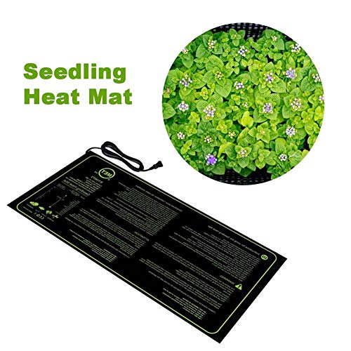 Seedling Heat Mat, Heating Mat Heated Propagator, Hydroponic Seedling Reptile Plant For Indoor Outdoor Gardening Greenhouse, Durable Waterproof MET Safety Certified, 30x10in (Seedling Heat Mat)