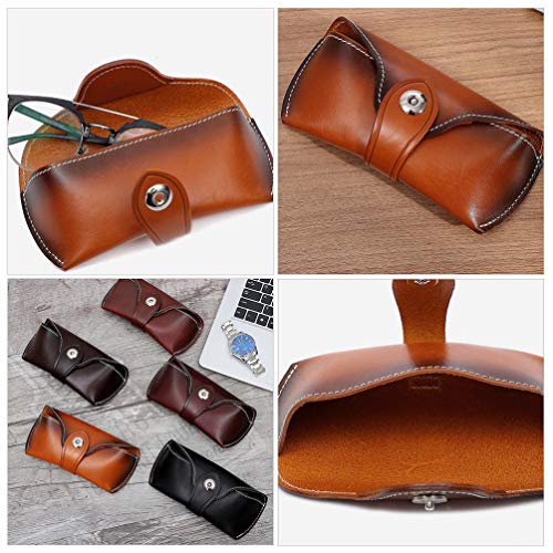 VILLCASE Óculos De Sol Caso de Couro Moda Assista Caixas De Armazenamento Saco de Armazenamento De J