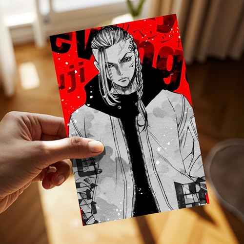 Image of Tokyo Revengers Poster Collage Set of 54 (4x6 Inch) - Wall Art Prints featuring Takemichi, Mikey, Draken, Chifuyu, Baji & More | Durable Home Decor for Fans, Gift for Anime Lovers, Gaming Room Decor, Durable Poster Set, collectible Anime