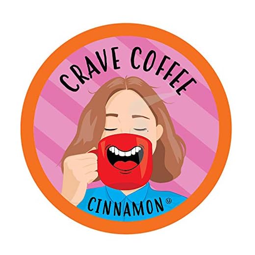 Crave Beverages Flavored Pods Compatible with 2 K-Cup Brewers, Cinnamon, 40 Count