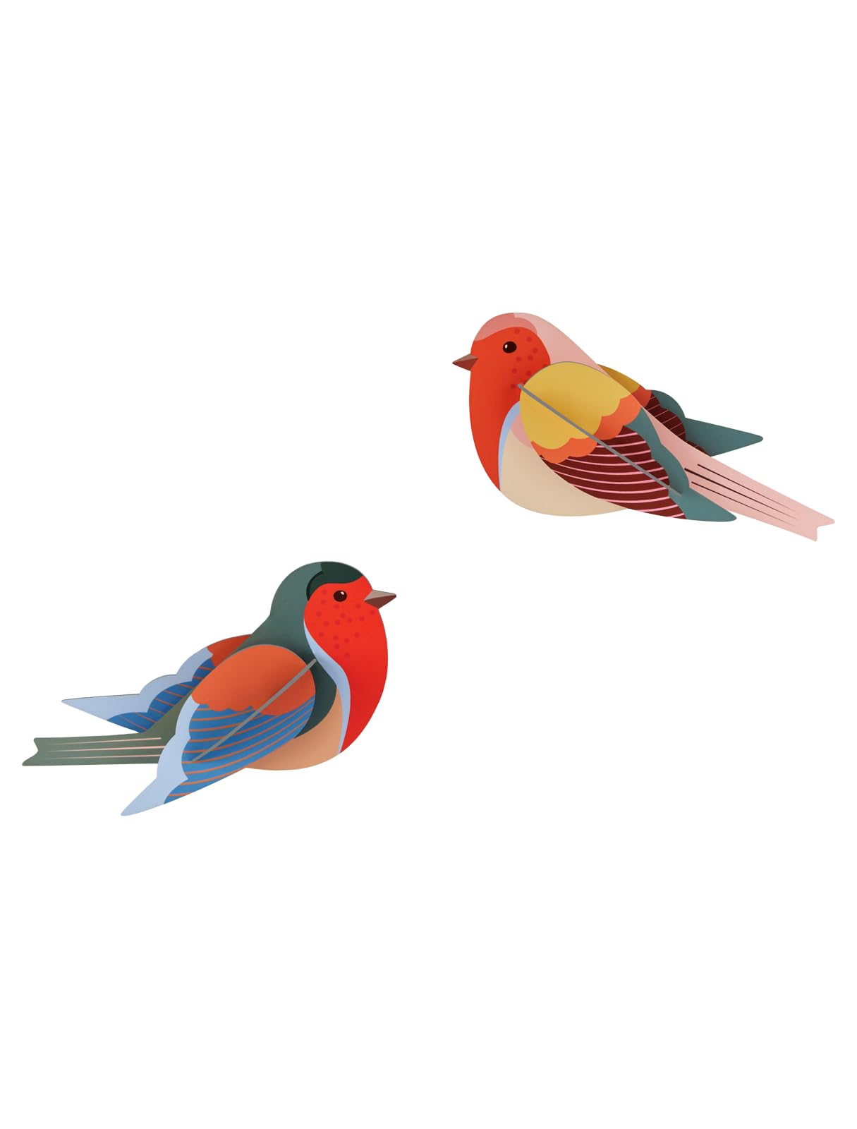 STUDIO ROOFWall Art Birds, Robins, Eco-Friendly & Creative Gift