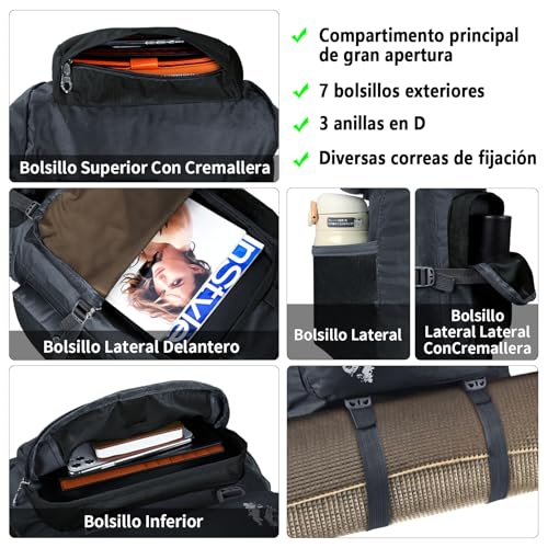 Mochilas, Outdoors mochilas campismo Marca NUBILY (2)