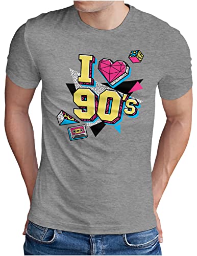 T-shirt pour homme rétro années 90 vêtement vintage grande taille 5XL