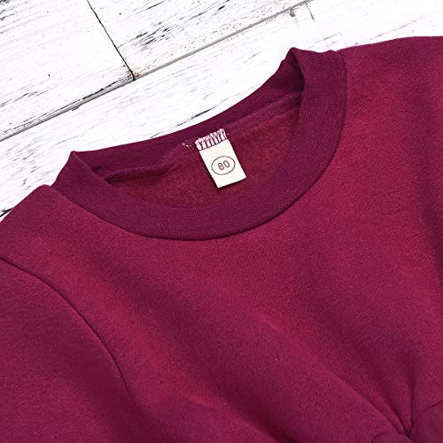 Haokaini baby meisjes ronde hals lange mouw jurk partij mesh jurk voor peuter - Afbeelding 5