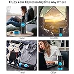 KELUNIS 2 in 1 Capsule Mini Espresso Portable Coffee Maker, Hot and Cold Extraction USB Electric Coffee Powder Making Machine, 2600mah Capacity - Image 7