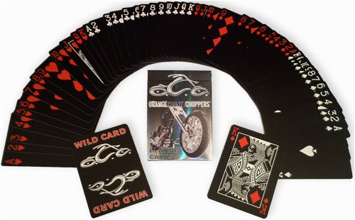 US Playing Card Company - Pokerkarten - Bicycle Schwarz Orange County Choppers