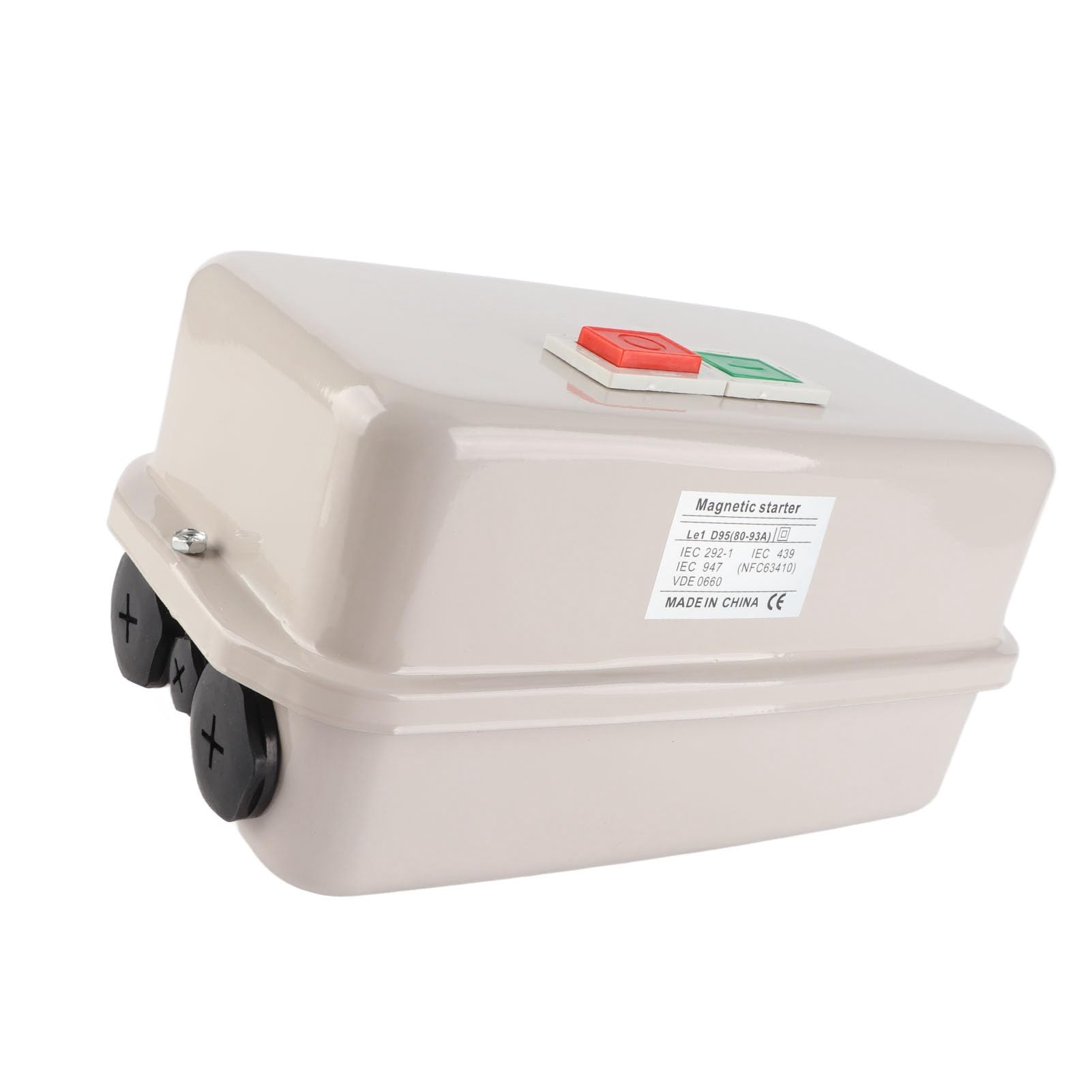 Arrancador de Motor de Arranque Magnético Arrancador de Motor Magnético Monofásico 220 V 230 V 25 KW 35 80-93A Carcasa Impermeable de Hierro con Protección contra Sob