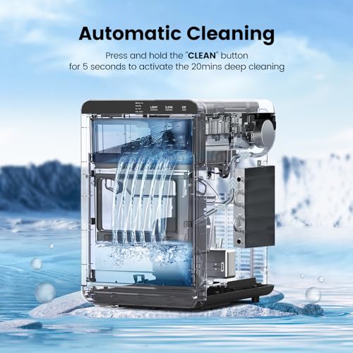 Image of Nugget Ice Makers Countertop, 44Lbs /24H Crushed Ice Maker & Chewable Pellet Ice Machine with Ice Scoop, Pellet Ice Makers with Removable Basket,Sonic Countertop Ice Machine for Home /Kitchen /Office