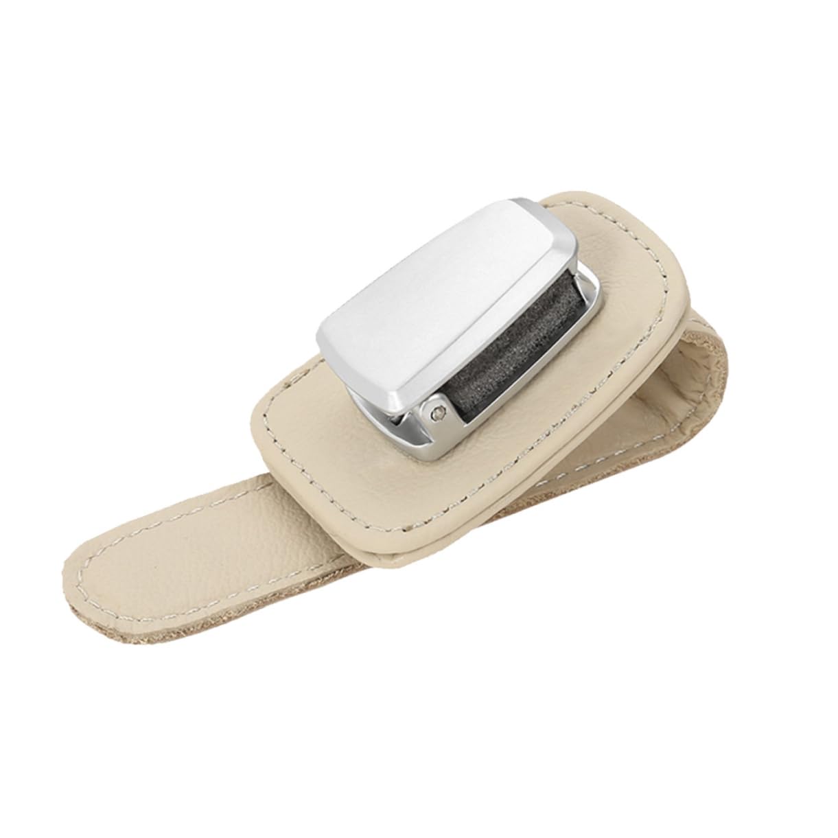 Gatuida 3pezzi Supporto Occhiali Multifunzionale Per Auto Clip Per Parabrezza Pu Organizer Per Occhiali Da Sole Beige Facile Da Installare e Utilizzare