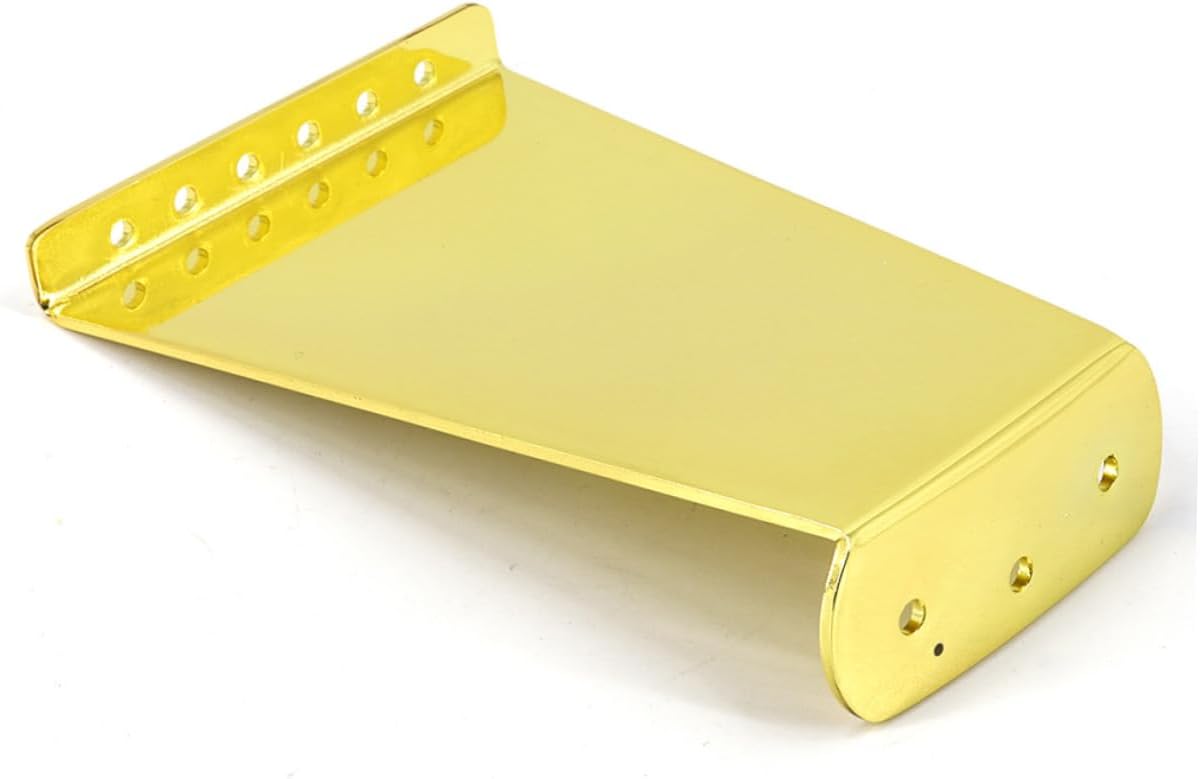Generic Jazz Guitar Tailpiece Strings Replacement Part Metal Bridge Tailpiece for Acoustic Electric Guitar