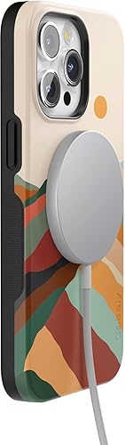 Vista 275 de Casely Funda para iPhone 15 Pro Max Jardín Secreto Flores mixtas Funda atrevida Compatible con MagSafe y botón de acción Secret Garden