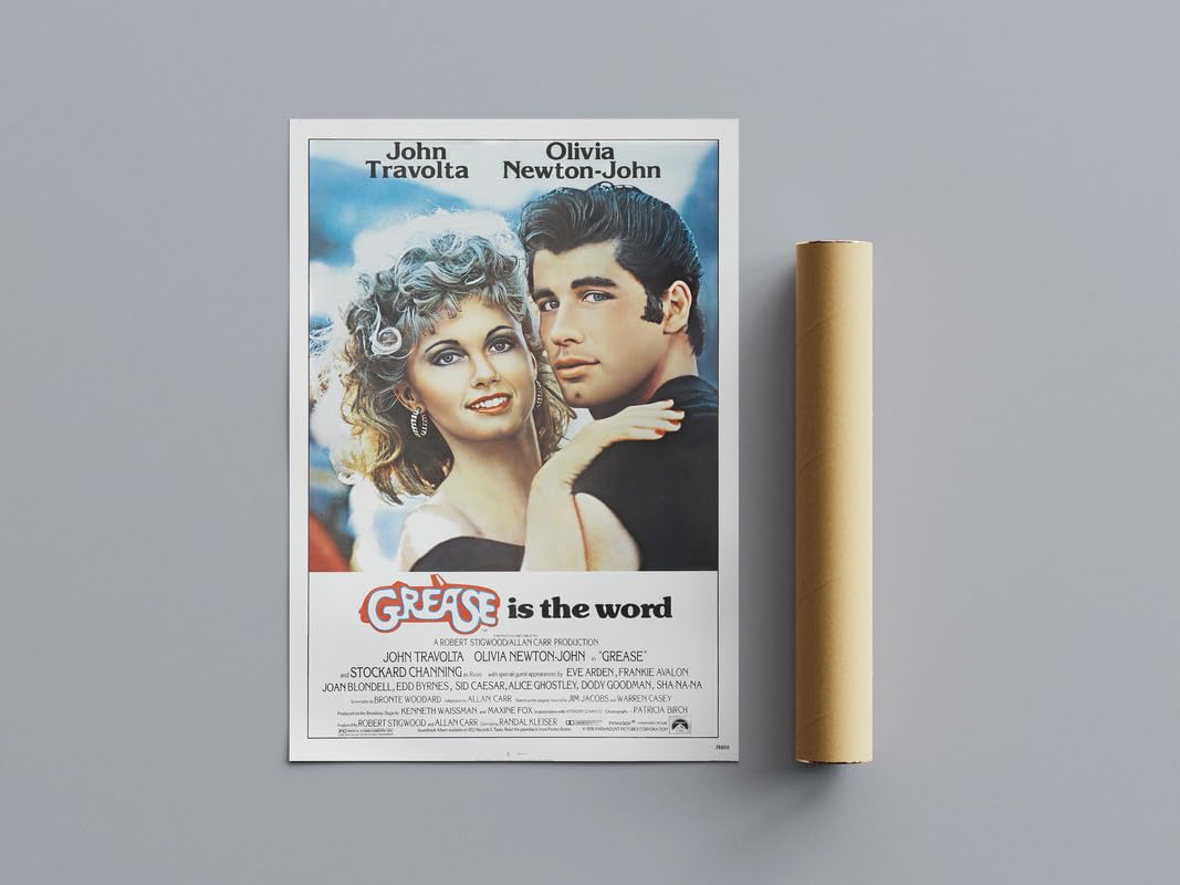 Pixie Posters Multi Colour 70S Classic Movie Posters Grease Wall Art (A2 Size 42Cmx59.4cm)