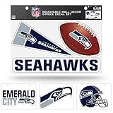 Rico Industries NFL Seattle Seahawks Removable Wall Decor Set