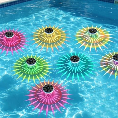 Décoration de piscine solaire robuste en polymère 14x5.7cm étanche