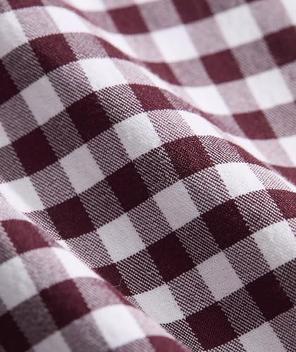 vineyard vines Boys' On-The-Go brrrº Gingham Shirt, Crimson3