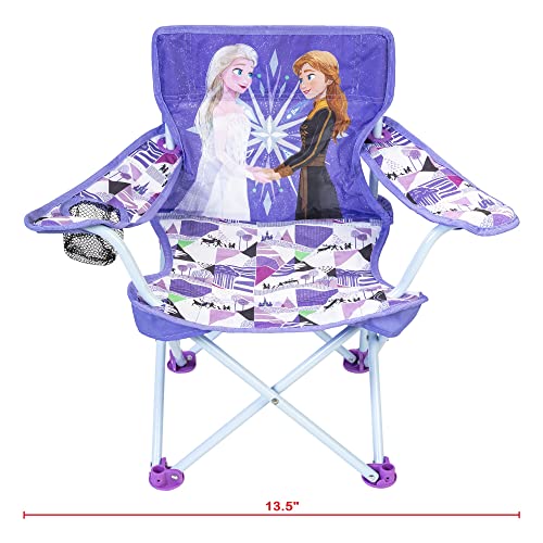 Disney Frozen Kids Chair Foldable for Camping, Sports or Patio with Carry Bag, Toddlers 24M+ - Thumbnail 5