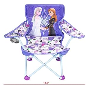Disney frozen kids chair foldable for camping sports or patio with carry bag toddlers 24m  urban country home decor