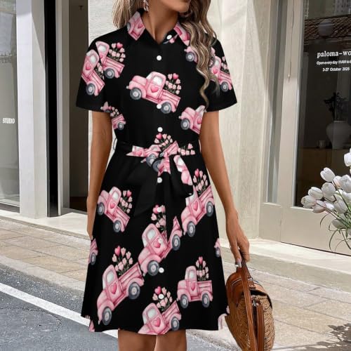 Vestido de verano con estampado romántico de San Valentín 3