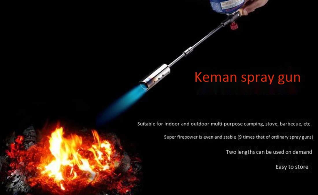 Flamme Réglable de Briquet Butane de Cuisine de Chalumeau avec La Serrure de Sécurité Appropriée Au Camping/Appareils de Cuisine/Griller