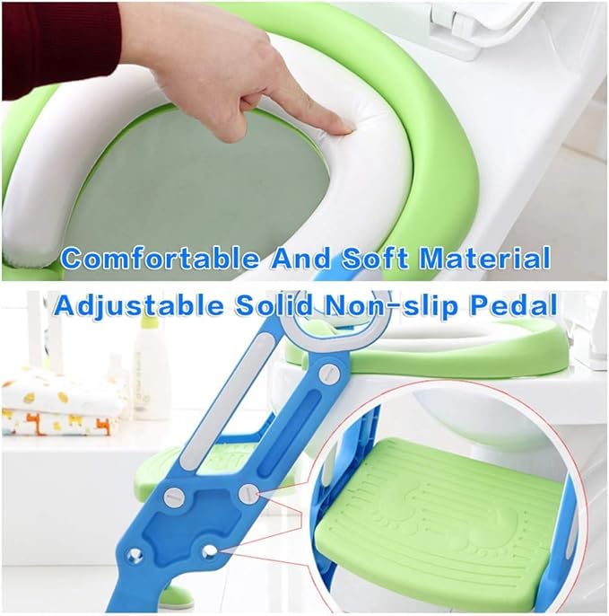 Drumstone 2 IN 1 KIDS/TODDLER POTTY TOILET SEAT WITH STEP STOOL LADDER (MULTICOLOUR) 1