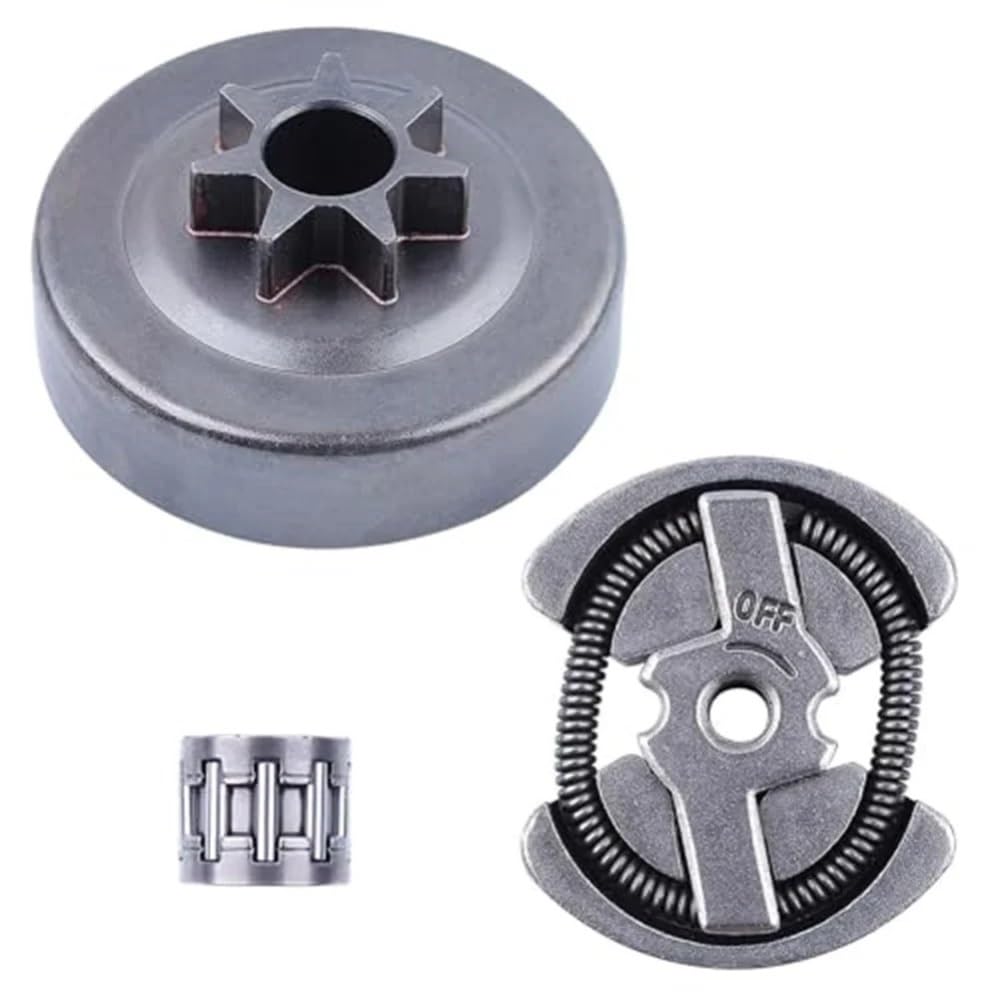 Kit de Tambor de Embrague con piñón de Repuesto 3257T for motosierras. Incluye Conjunto de Embrague y rodamiento de Agujas.
