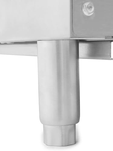 Miniatura 6 de Acero inoxidable cocina comercial duradera quemadores abiertos 48 pulgadas con horno 8 quemadores