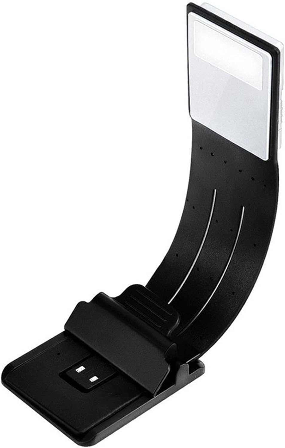 Small Black Table lamp Portable Led Book Reading Light with Flexible Clip Detachable USB Rechargeable Lamp for Kindle Readers Ebook Reading Clip Light