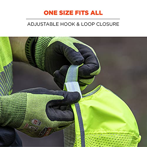 Image of Ergodyne Mens High Visibility, Reflective Hat Cap, Lime, One Size US (Pack of 2)