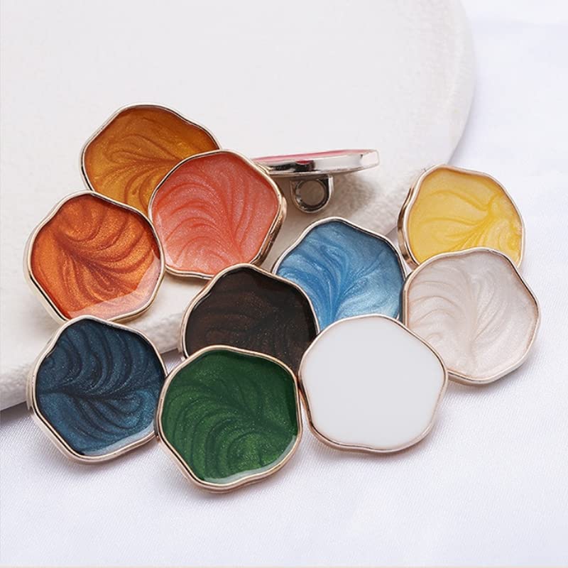Pikolak, Guziki, 21/25/30mm kolorowe plastikowe duże guziki do szycia dla kobiet ubrania suknia ślubna koszula bluzka płaszcz wiatrówka sweter Decor(Green,30MM 10PCS)