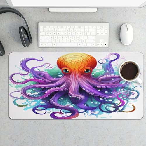 Colorful Octopus1 Desk Pad con base antideslizante 30x60 cm miniatura 5