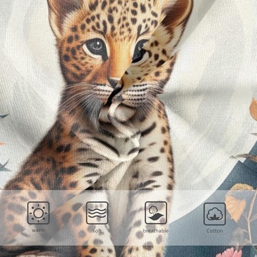 Autumn Cute Leopard Girls Underwear Toddler 2t Cotton Cute Panties Girl Animals Briefs Underpants3