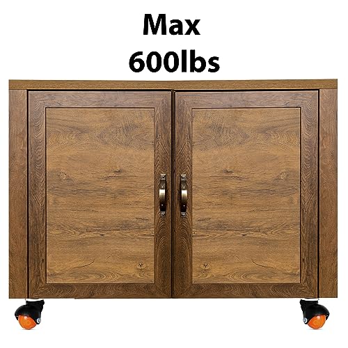 Image of Ball Castor Wheels for Furniture & Cooler, Plate Type Caster Wheel with 360 Swivel, Heavy Duty 200 kg Load Capacity, Orange (2 Inch, Pack of 4)