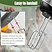 Hand Mixer Attachments Replacement Beaters Compatible with Hamilton Beach Hand Mixers 62682RZ 62683 62692 62695V 64699