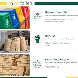 dm-folien Bio-Müllsäcke 120 Liter I Braune Bioabfallsäcke aus Papier I Nass- & reißfeste Müllbeutel für kompostierbare Abfälle, Gartenabfälle & Biotonnen I Kompostierbare Papiermüllbeutel