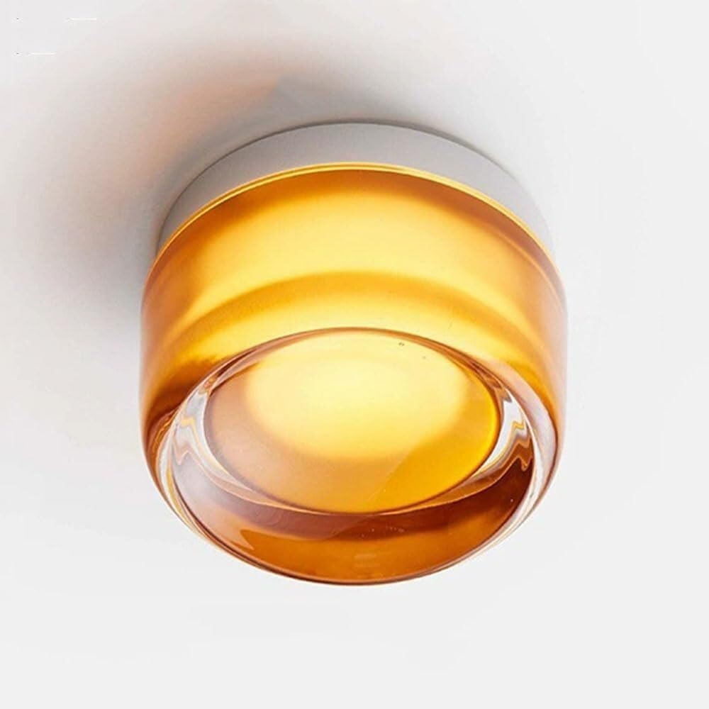 KXEcoLife Wall lights for bedroom Sconce Ceiling Flush Mount LED Light Round Acrylic Shade Lamp Hardwired Ambient Lighting Fixture Small Compact Luminaire Bedroom Living Room Hallwa