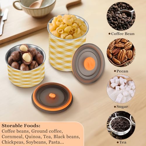 Contenedor de café hermético de acero inoxidable 500 ml miniatura 6