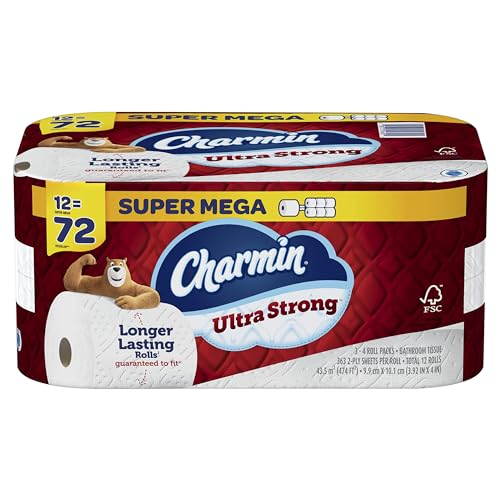 Image of Charmin Ultra Strong Toilet Paper 12 Mega XL Rolls, 363 Sheets Per Roll (Packaging May Vary)