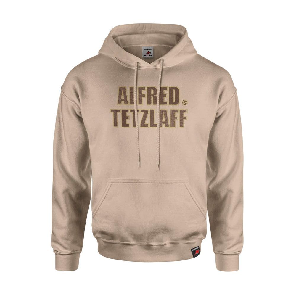 Copytec Felpa con cappuccio ricamata Alfred Tetzlaff serie cult TV fan regalo marca anima #43358