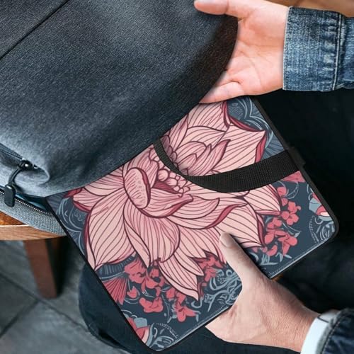 Bolso Bandolera para Laptop con Estampado Floral Durazno miniatura 2