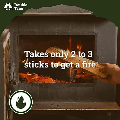 Double Tree Fatwood Fire Starter Sticks - Premium Organic Resin Rich, Non Toxic Fire Kindling For Wood Stoves, Fireplaces, Campfires, Bonfires - Clean & Natural Burning For Outdoor Cooking (2 Pounds) #TOP1