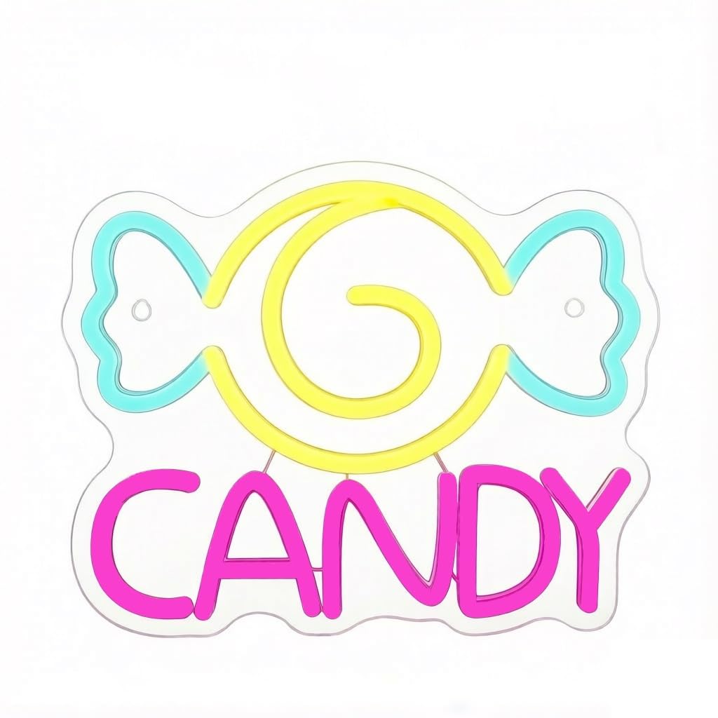 Dimmable Candy Neon Sign LED Acrylic Wall Art Decor(2)
