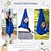 Aokitec Sensory Swing for Kids with Special Needs, Indoor Kids Swing Cuddle Hammock Chair Adjustable Aerial Swing for Children with Autism, ADHD, Asperger, Sensory Integration(Blue)