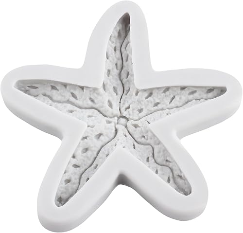 Miniatura 3 de Lingzhi Molde de silicona para fondant de estrella de mar para decoración de tartas, decoración de cupcakes, chocolate, azúcar, pasta de goma de